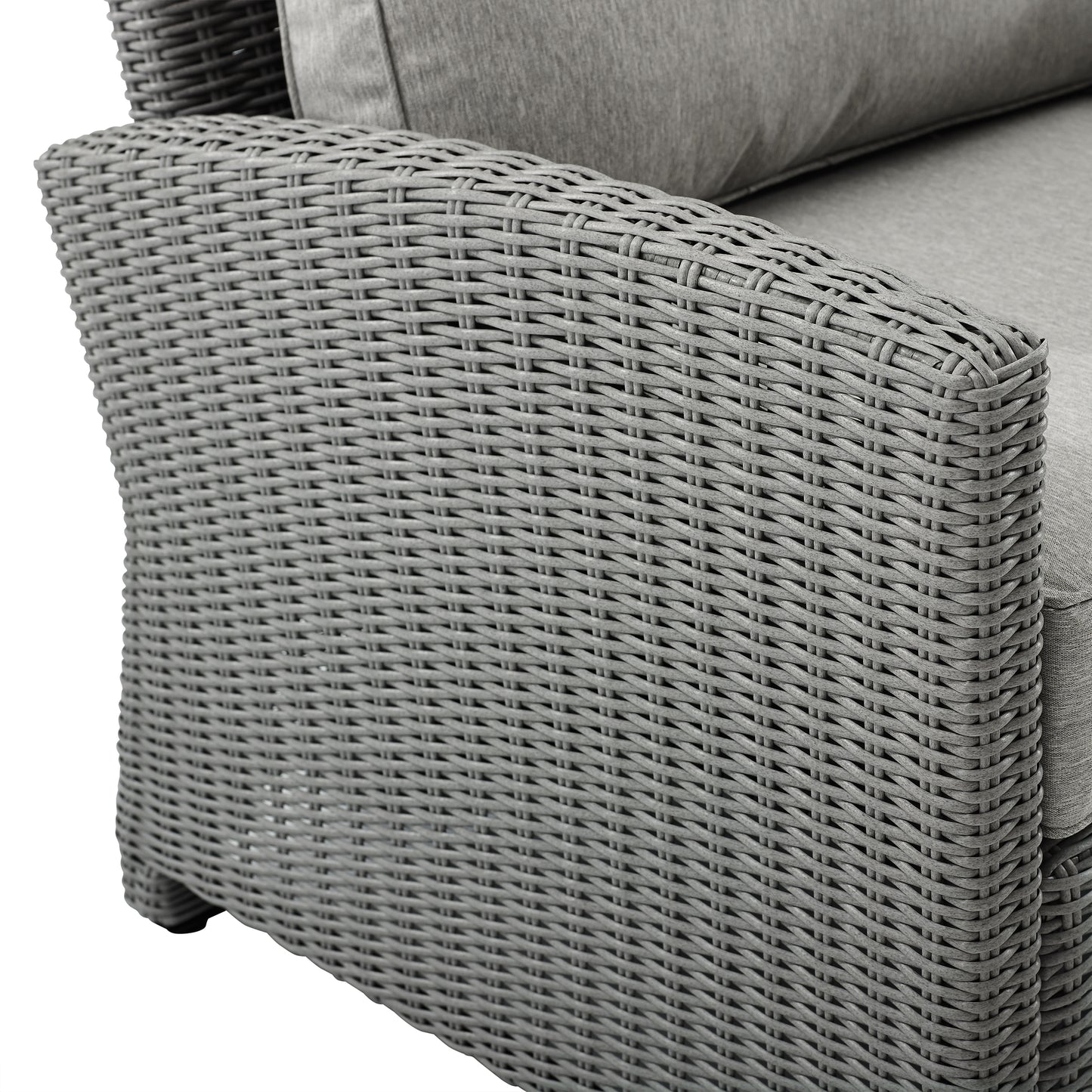 Bradenton Outdoor Wicker Armchair Gray/Gray