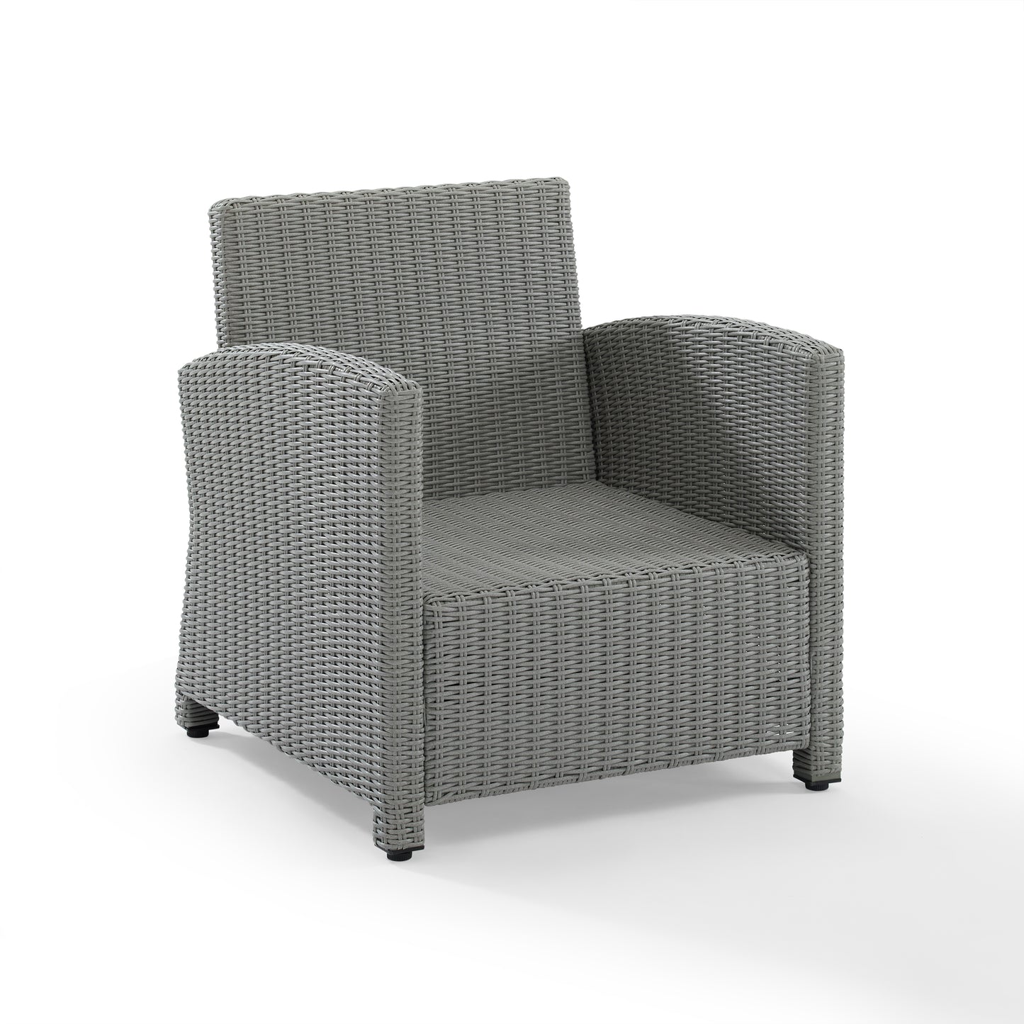 Bradenton Outdoor Armchair - Sunbrella White/Gray