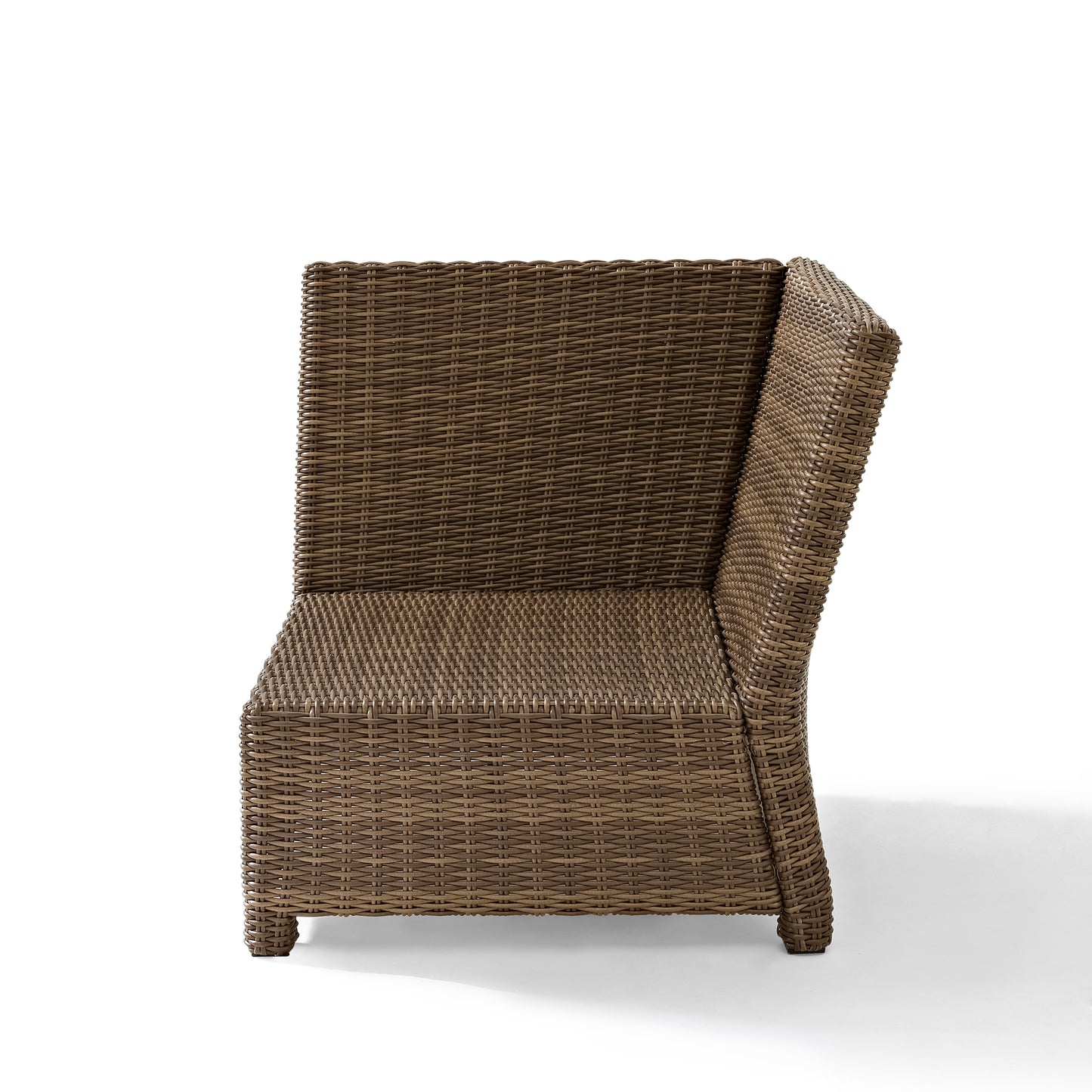 Bradenton Outdoor Wicker Sectional Corner Chair Sand/Weathered Brown